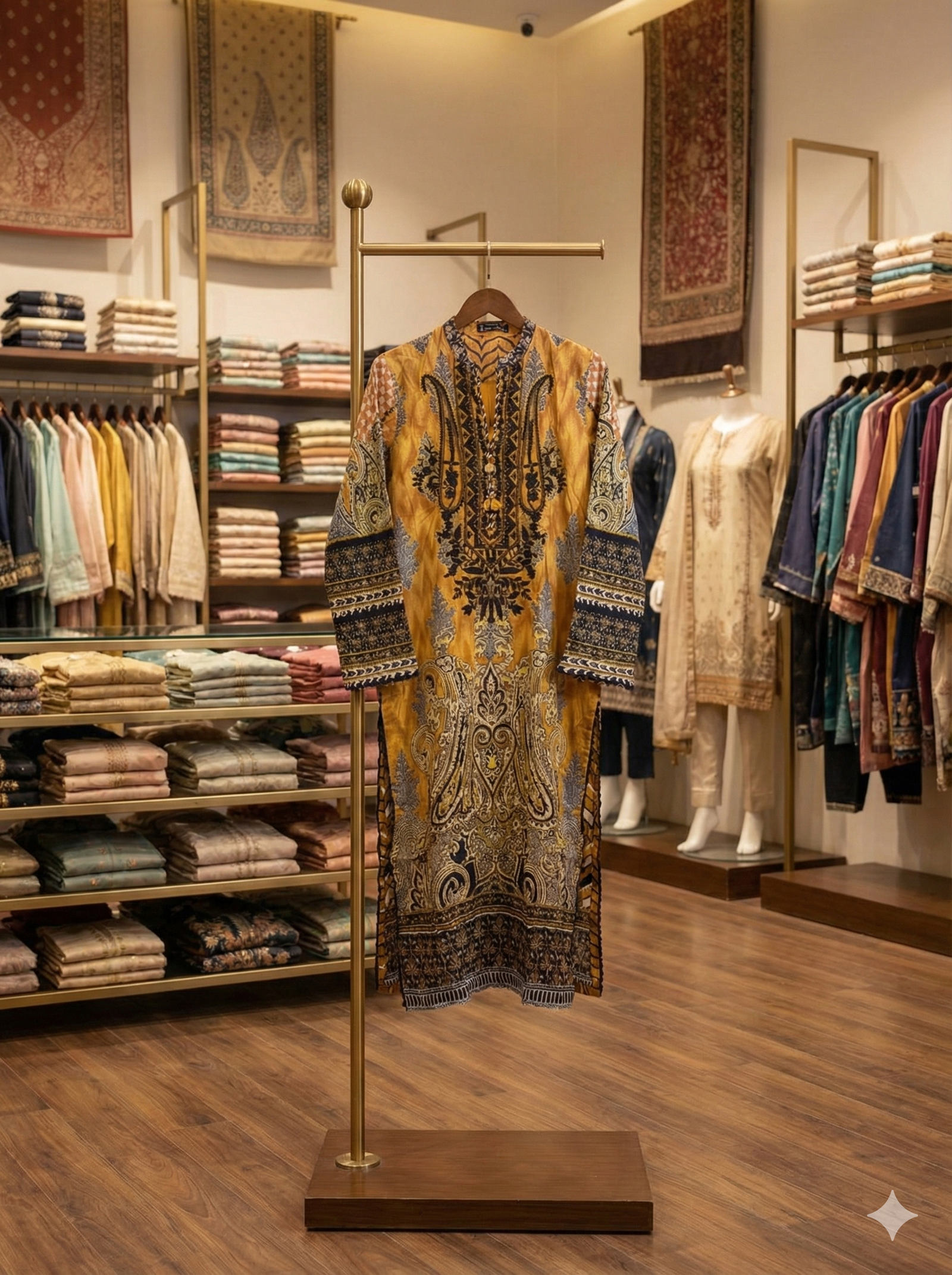 Amber Noir – Printed 2-Piece Ensemble