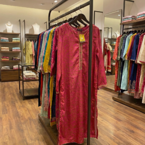 Magenta Allure – Jacquard 2-Piece Ensemble