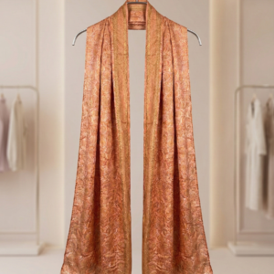 Burnt Orange Zari Woven Dupatta Collection: J. Traditional Series