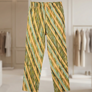Earth Tone Stripe – Printed Cotton Trousers