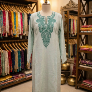 Crimson Folk – Embroidered 2-Piece Ensemble