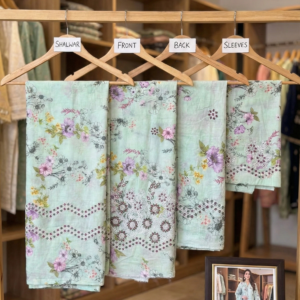 Image 1993 – Mint Green Floral Embroidered Unstitched 2-Piece Lawn Suite