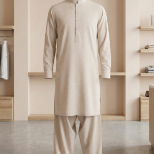 Sand Beige – Classic Wash-and-Wear 2-Piece Suit