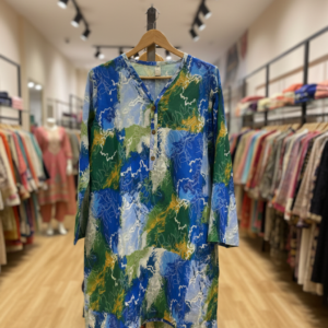 Oceanic Abstract – Printed 2-Piece Ensemble