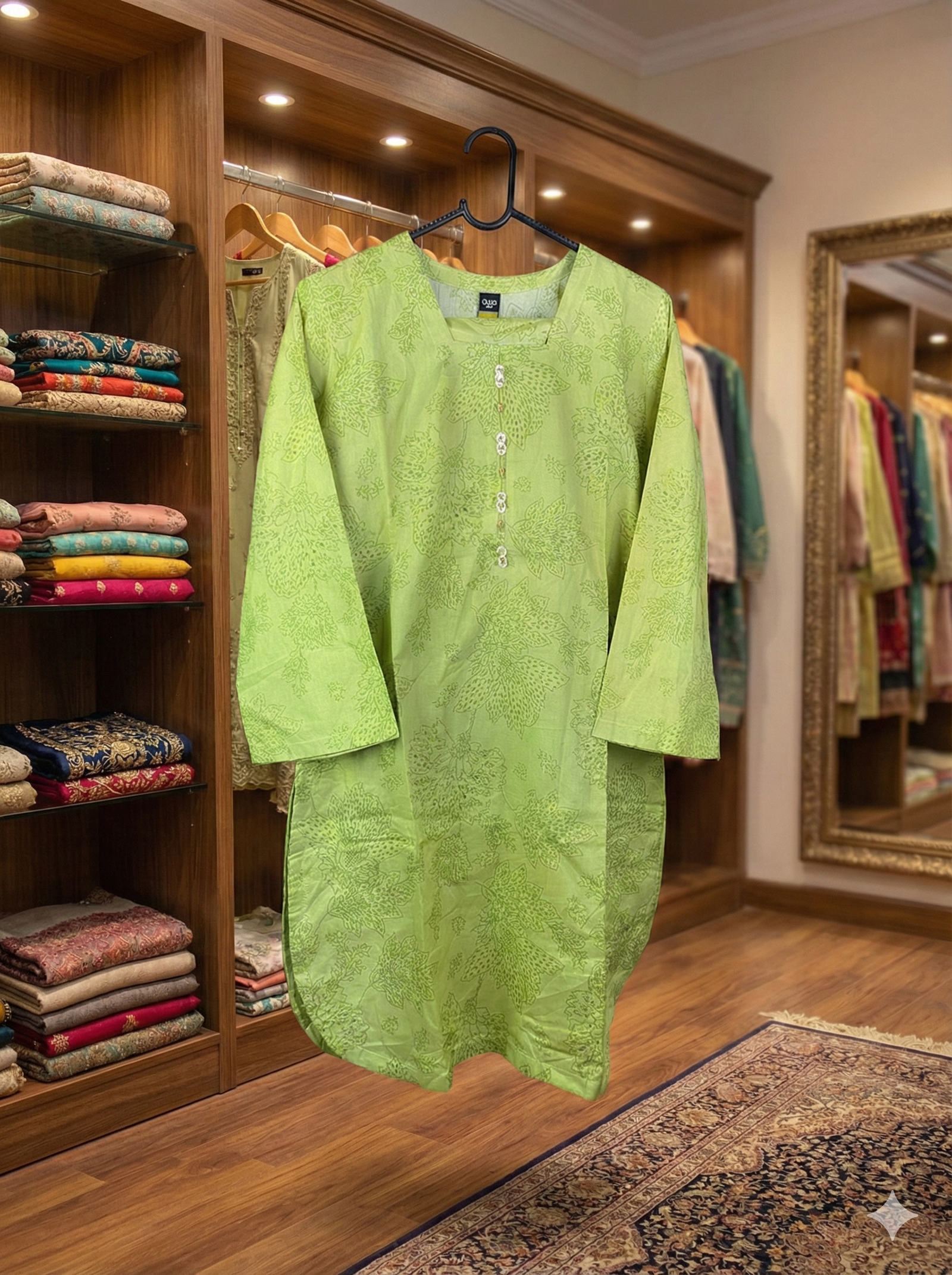 Lime Zest – Printed 2-Piece Ensemble