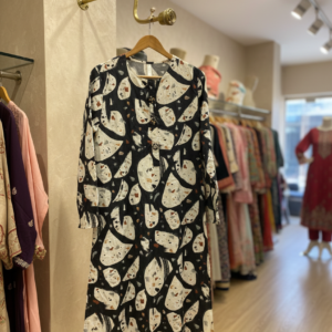 Monochrome Terrazzo – Printed 2-Piece Ensemble