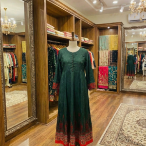 Emerald Folklore – Printed 2-Piece Ensemble