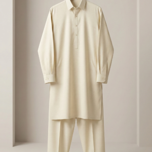 Ivory Cream – Classic Collared 2-Piece Suit