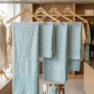 Image 1993 – Sky Blue Embroidered Unstitched 2-Piece Lawn Suite