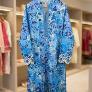 Sage Whisper – Embroidered Check Kurti